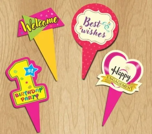 Food Tag Cake Decoration
