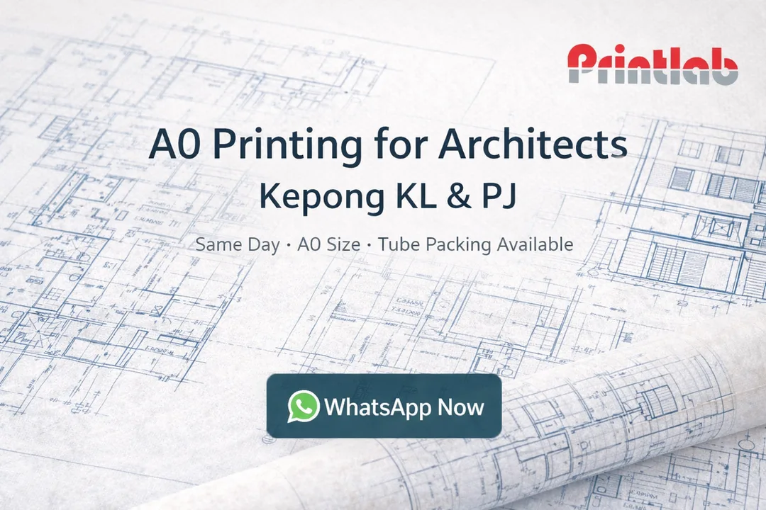 A0 Printing for Architects Kepong KL & PJ