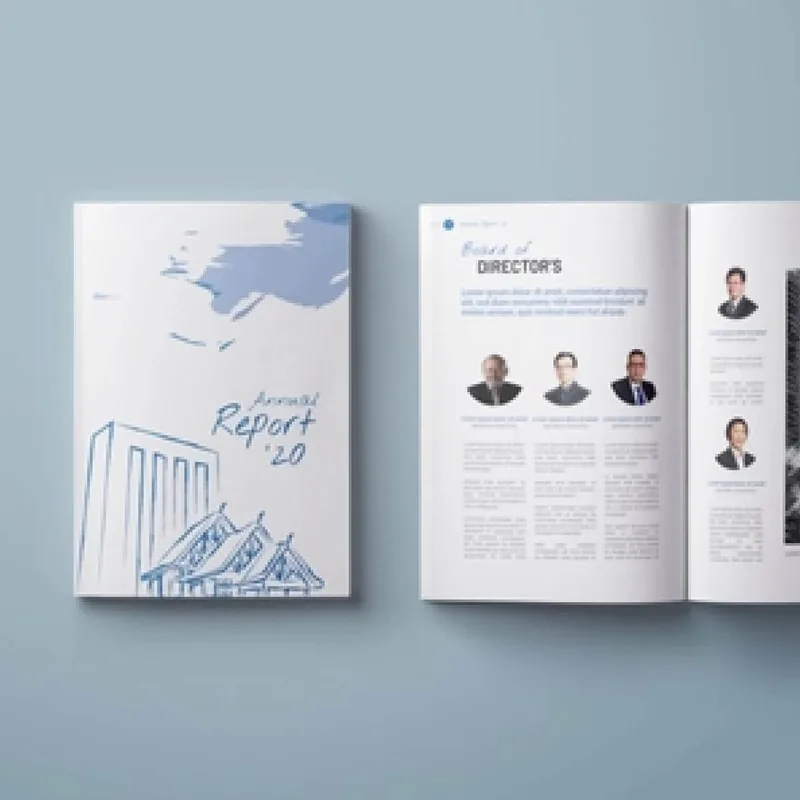Annual Report Perfect Binding Printing