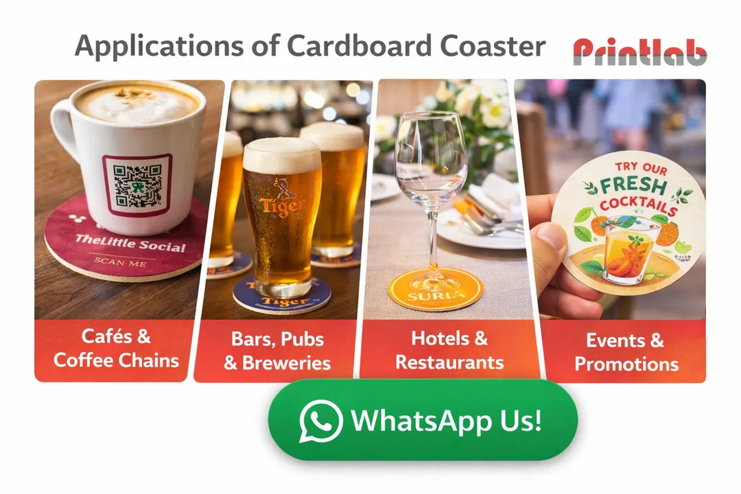 Cardboard Coaster Printing in Kuala Lumpur (KL)