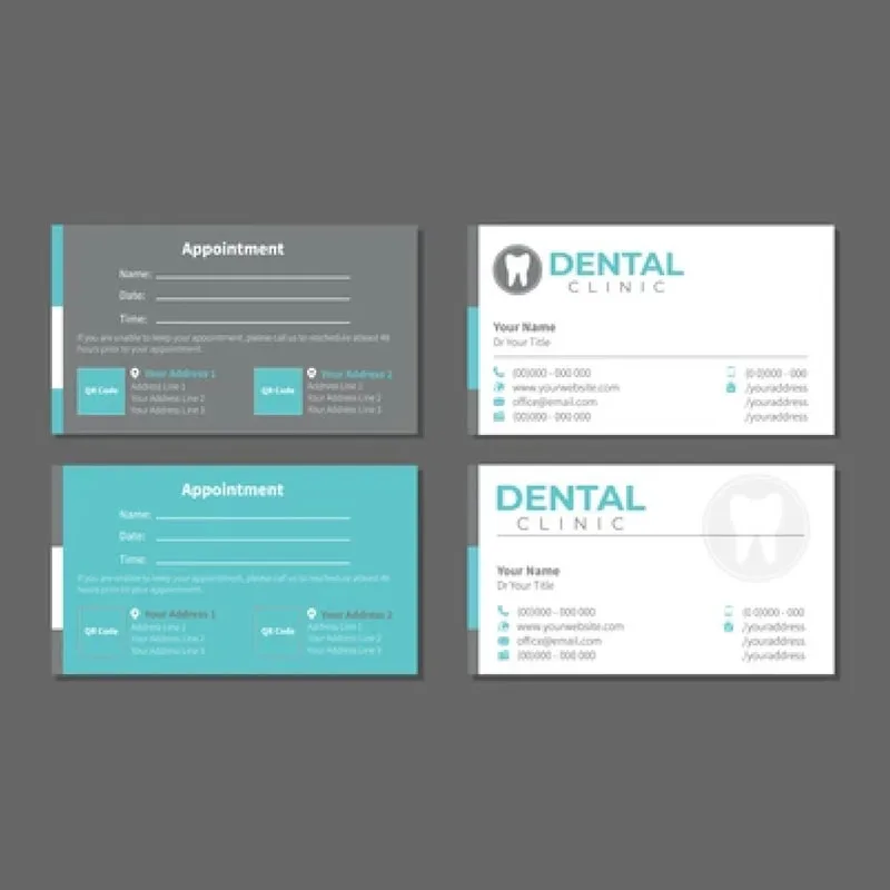 Print appointment card lanscape