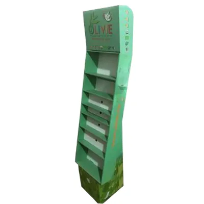 Cardboard Promotion Shelf, Floor Product Display Stand, Product Display Standee Rack, Point of Sales Display Rack, Pop Floor Display Stand, Point of Purchase Display,