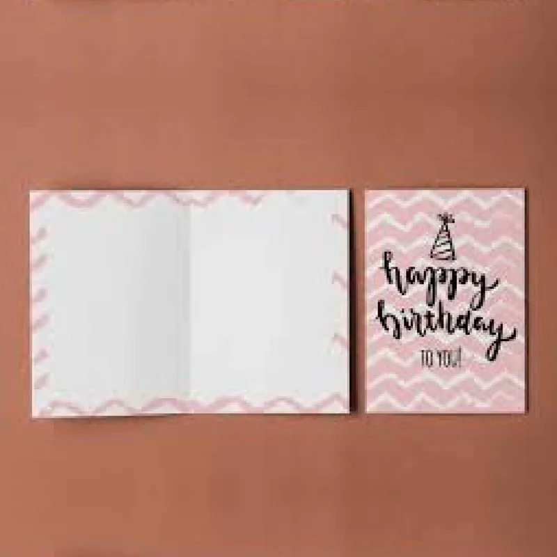 Birthday Card with Creasing