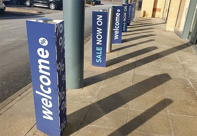 Bollard Cover Sign Sleeve Printing in Malaysia