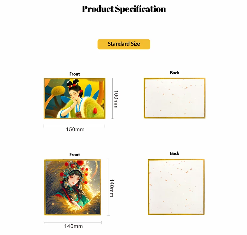 Premium paper anime cards with white frame and matte or gloss lamination