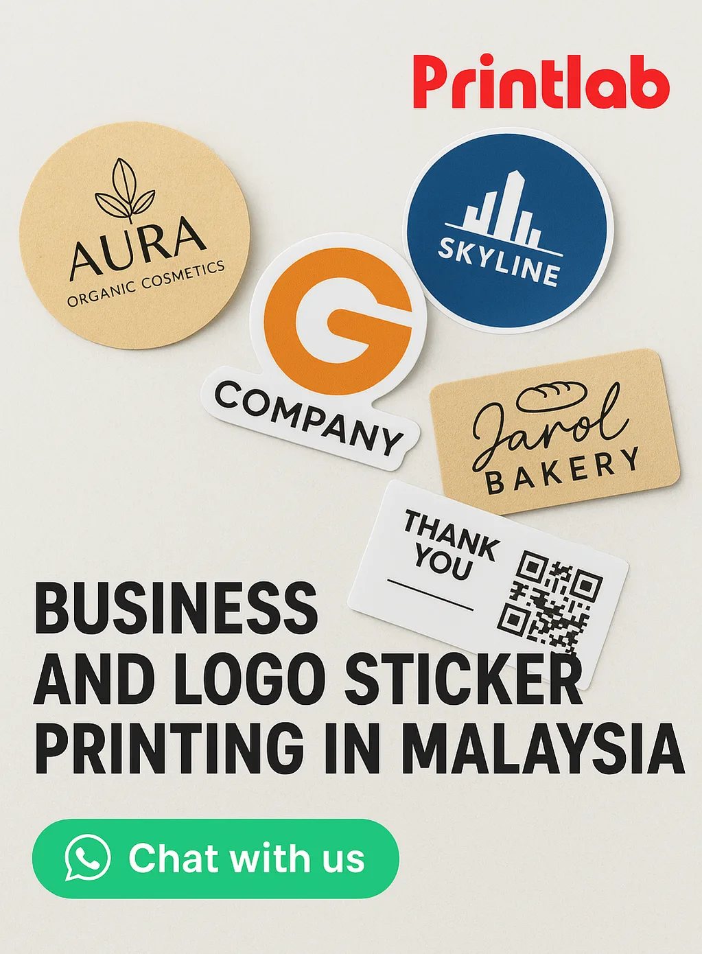 Business and Logo Sticker Printing in Malaysia