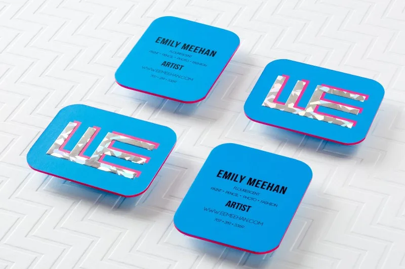Custom Shape Name Card
