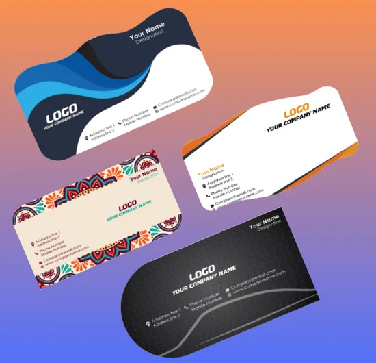 Custom Shape Name Card