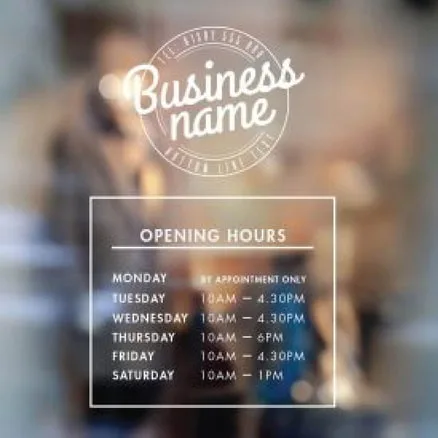 Business Hour Sticker