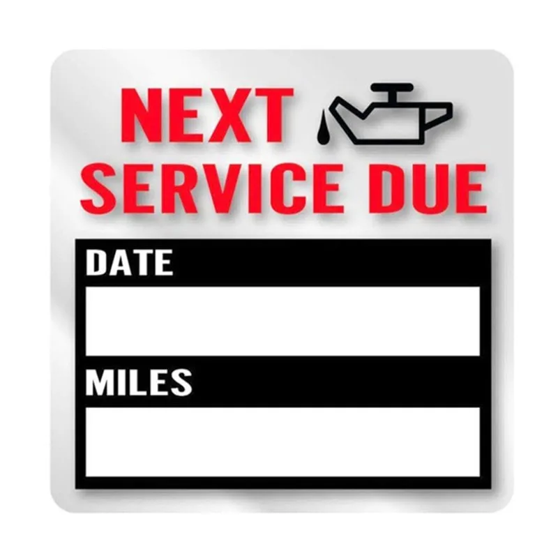 Print car repair sticker