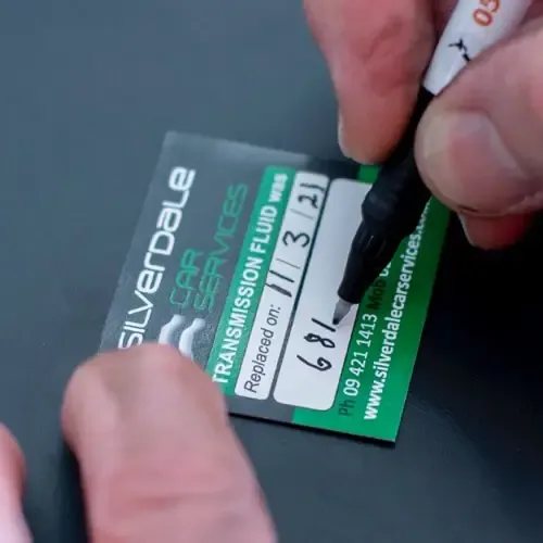 Print Mileage Sticker