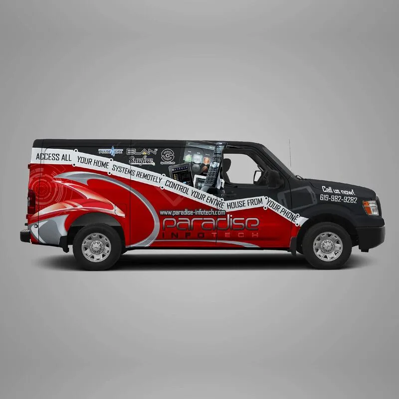 Print Car, Van, Truck, Lorry, Bus Wrapping Sticker, White Sticker Printing