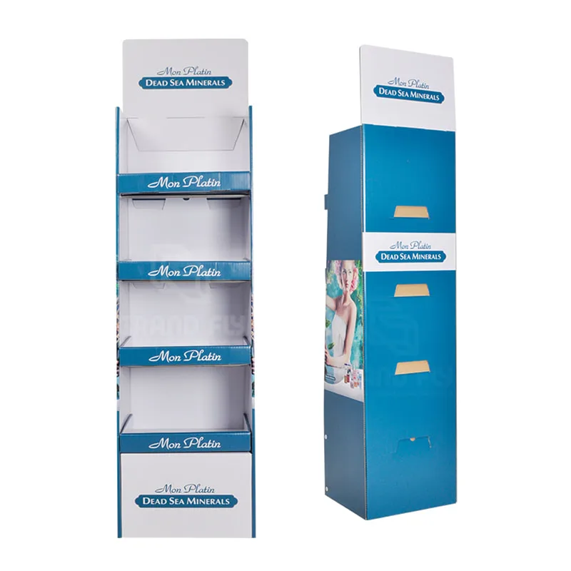 Cardboard Promotion Shelf, Floor Product Display Stand, Product Display Standee Rack, Point of Sales Display Rack, Pop Floor Display Stand, Point of Purchase Display,
