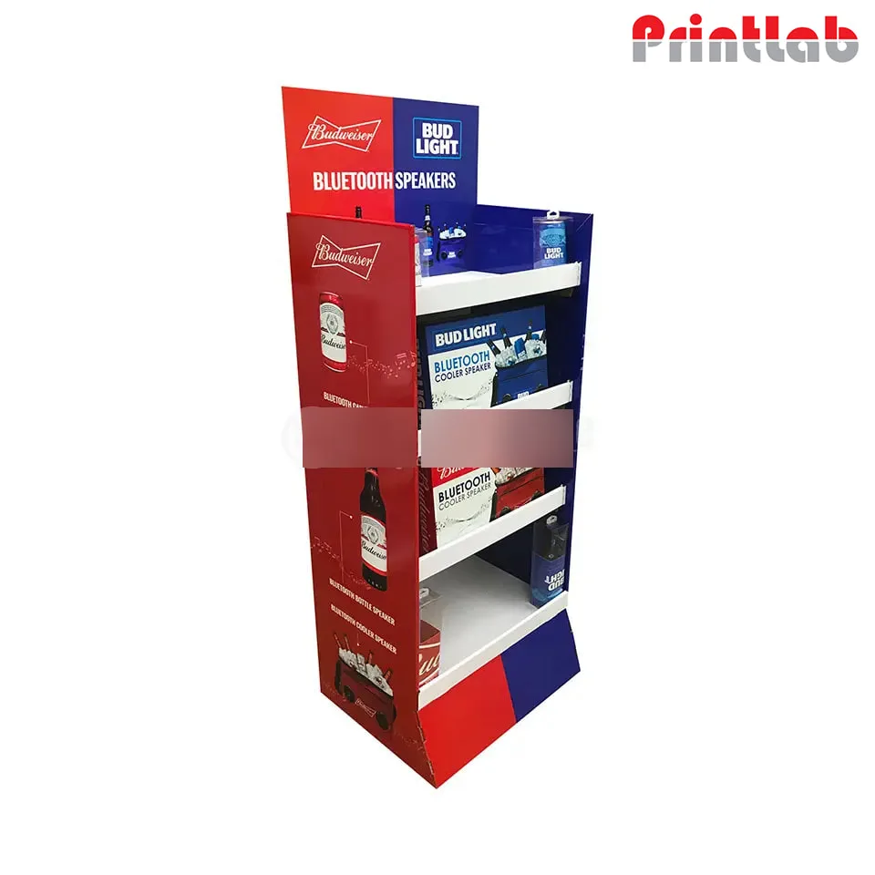 Custom Cardboard Corrugated POS Display Shelf in Malaysia