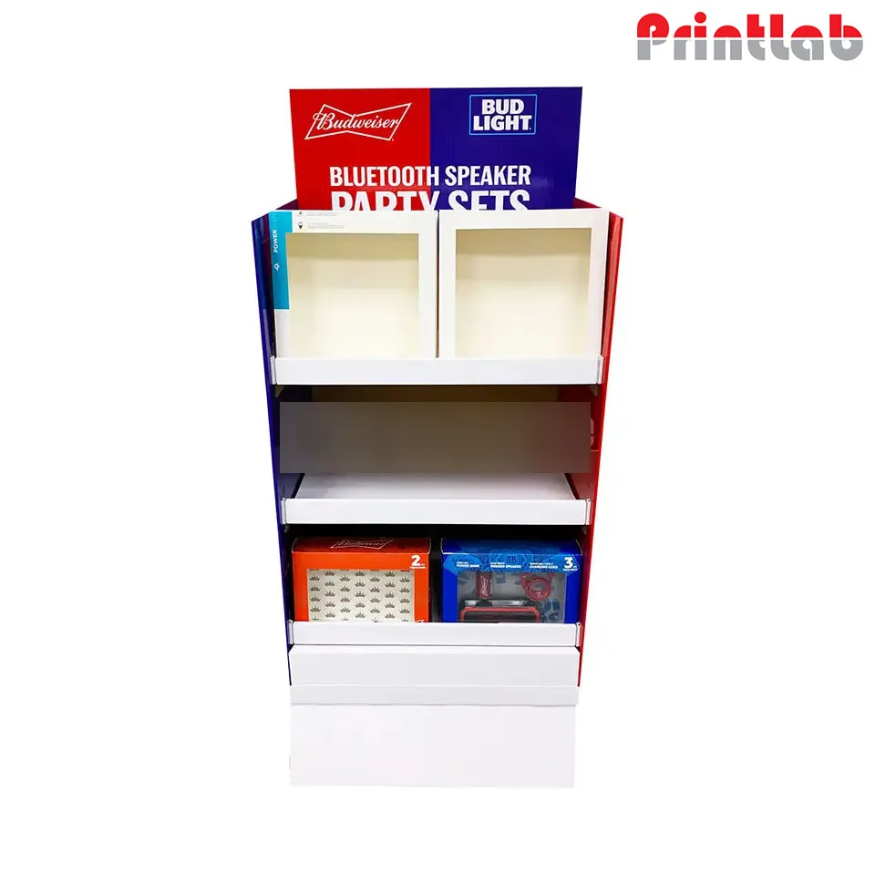 Custom Cardboard Corrugated POS Display Shelf in Malaysia