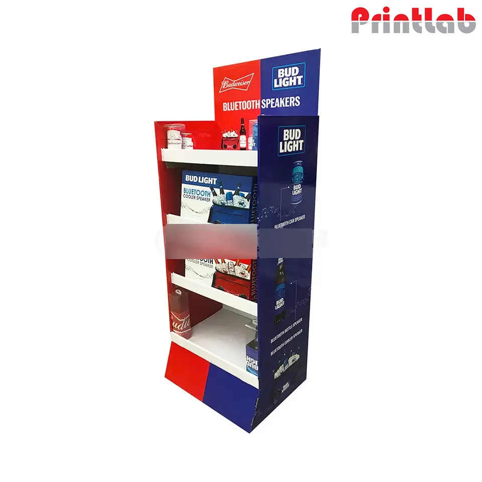Custom Cardboard Corrugated POS Display Shelf in Malaysia