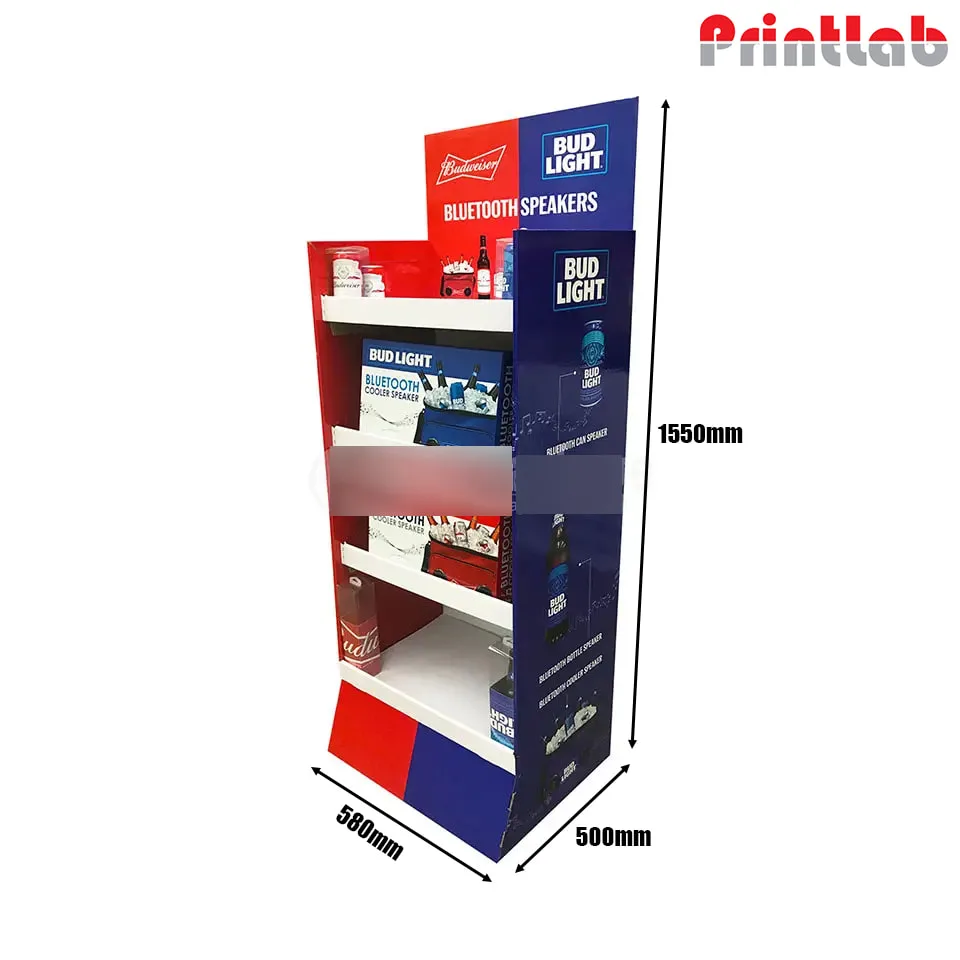 Custom Cardboard Corrugated POS Display Shelf in Malaysia