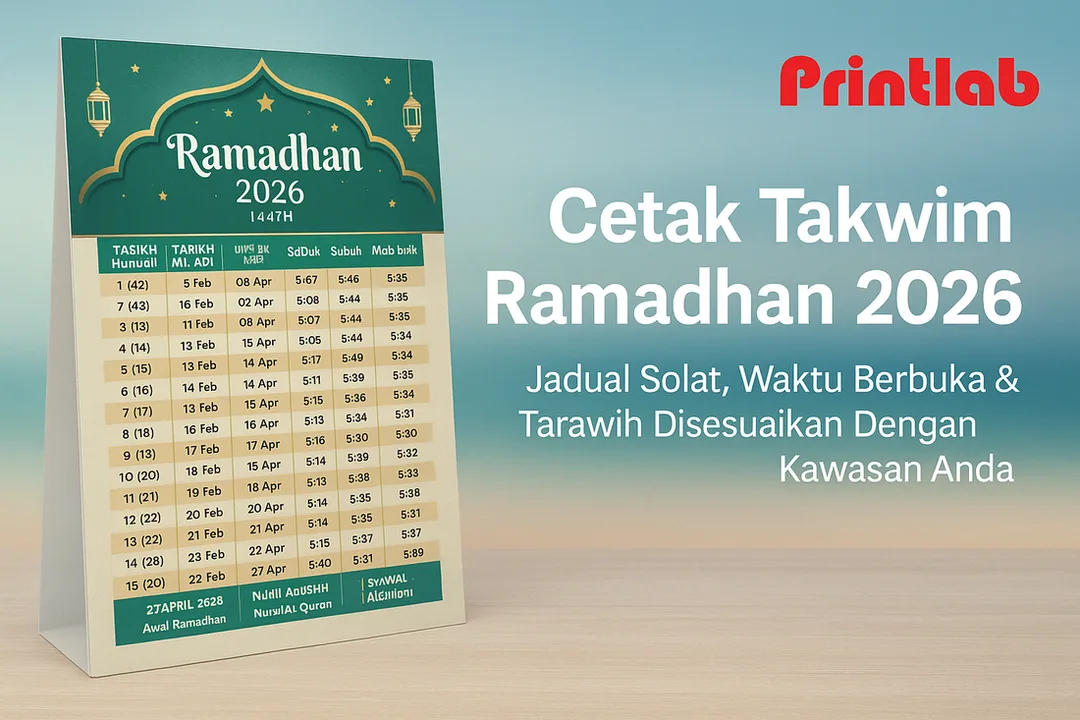 Cetak Takwim Ramadhan 2026 di Malaysia