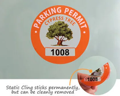 Print Resident Sticker for Condominium Apartment, Car Entry Pass Sticker