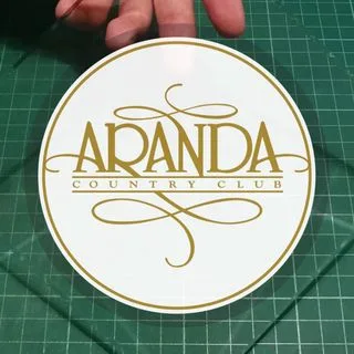 Golf Club Resort Members Car Sticker Printing