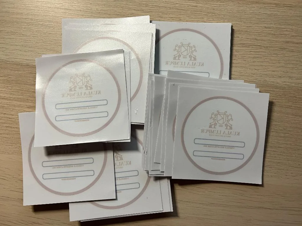Print Club Membership Car Sticker in Malaysia