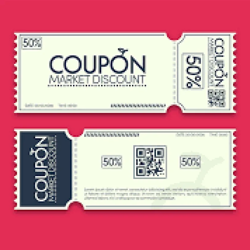 Custom Shaped Coupon