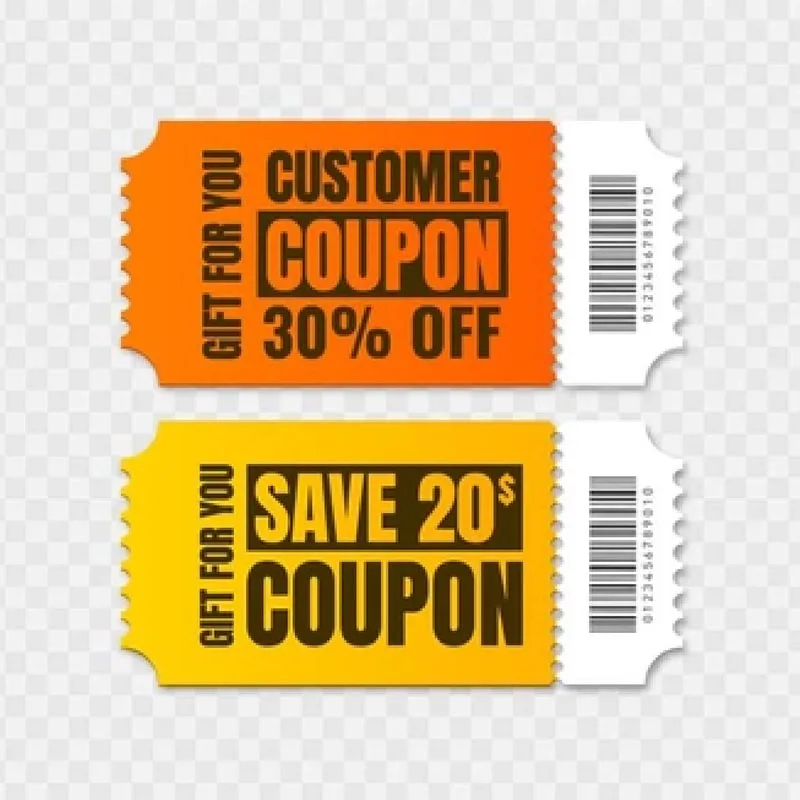 Custom Die Cut Coupon