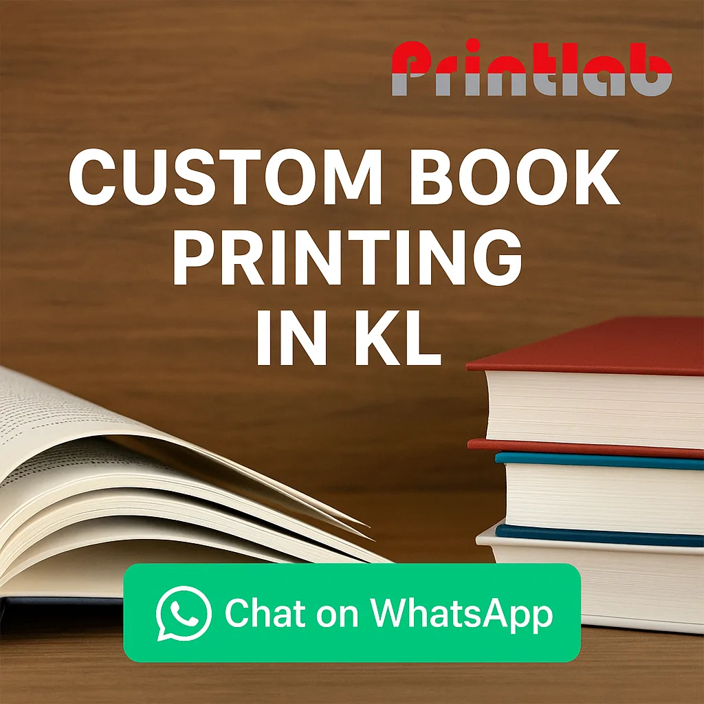 Custom Book Printing in KL – Design & Print Your Own Book with Printlab