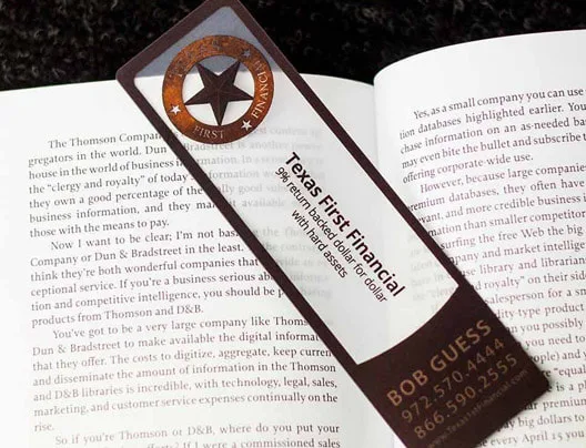 Clear Bookmark Printing