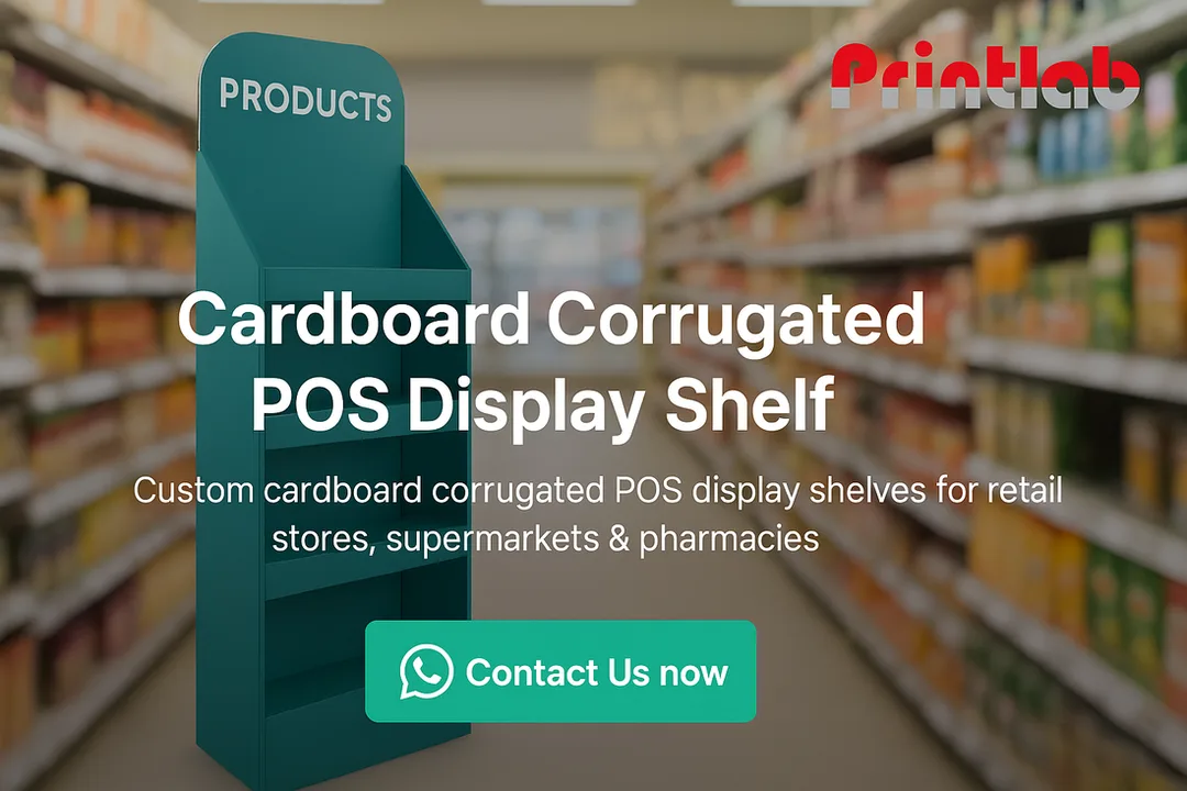 Custom Cardboard Corrugated POS Display Shelf in Malaysia