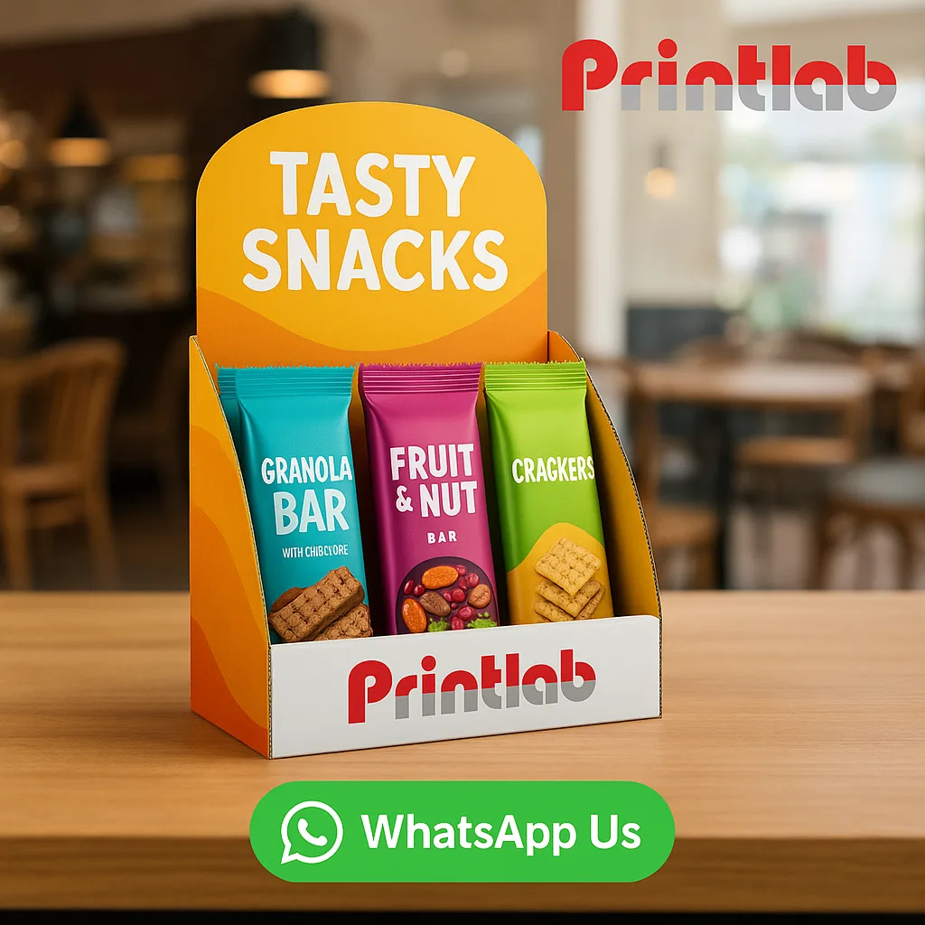 Custom Corrugated Food Counter Top Displays Printing in Malaysia
