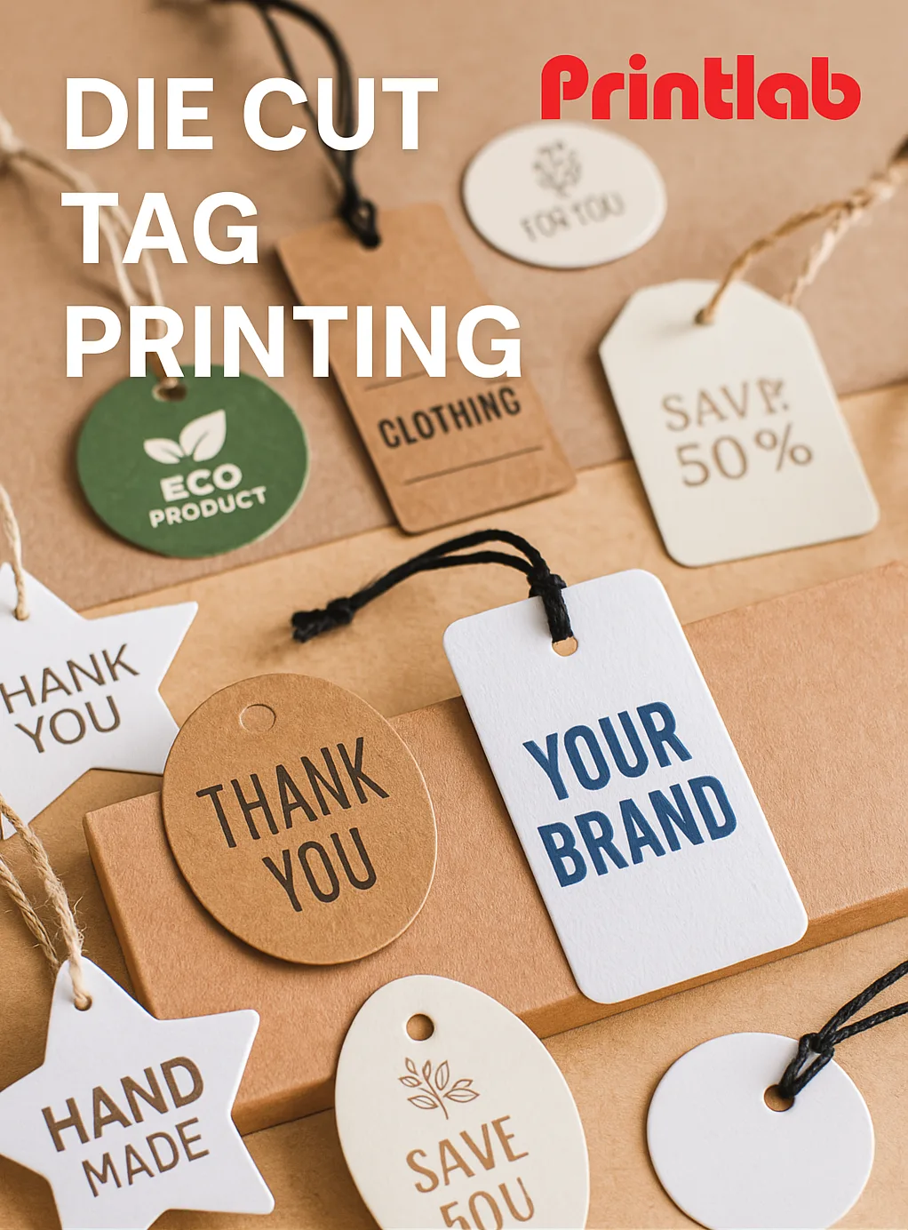 Custom Die Cut Tag Printing in Malaysia