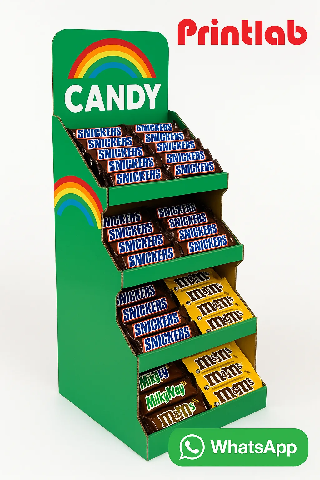 Custom Food Merchandise Cardboard Display Box Printing in Malaysia