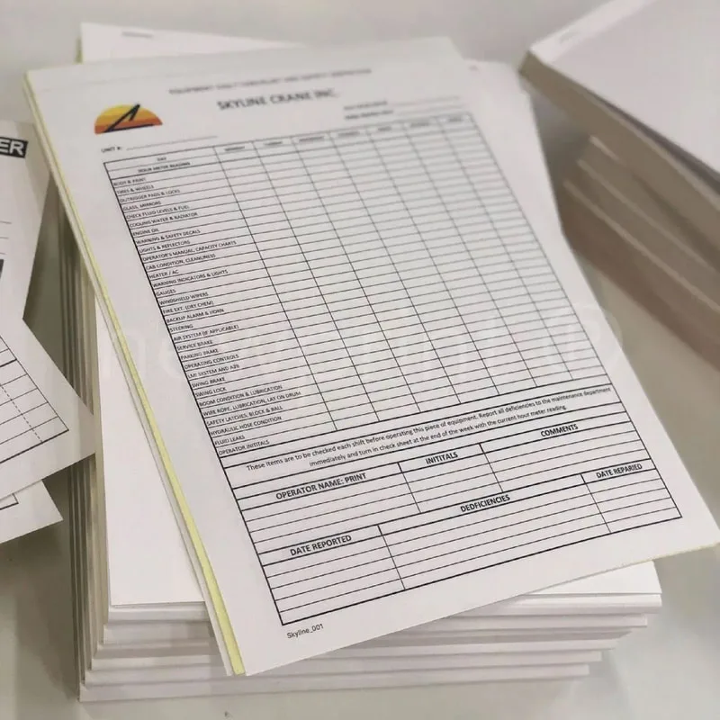 Print Any Form On Carbonless Paper