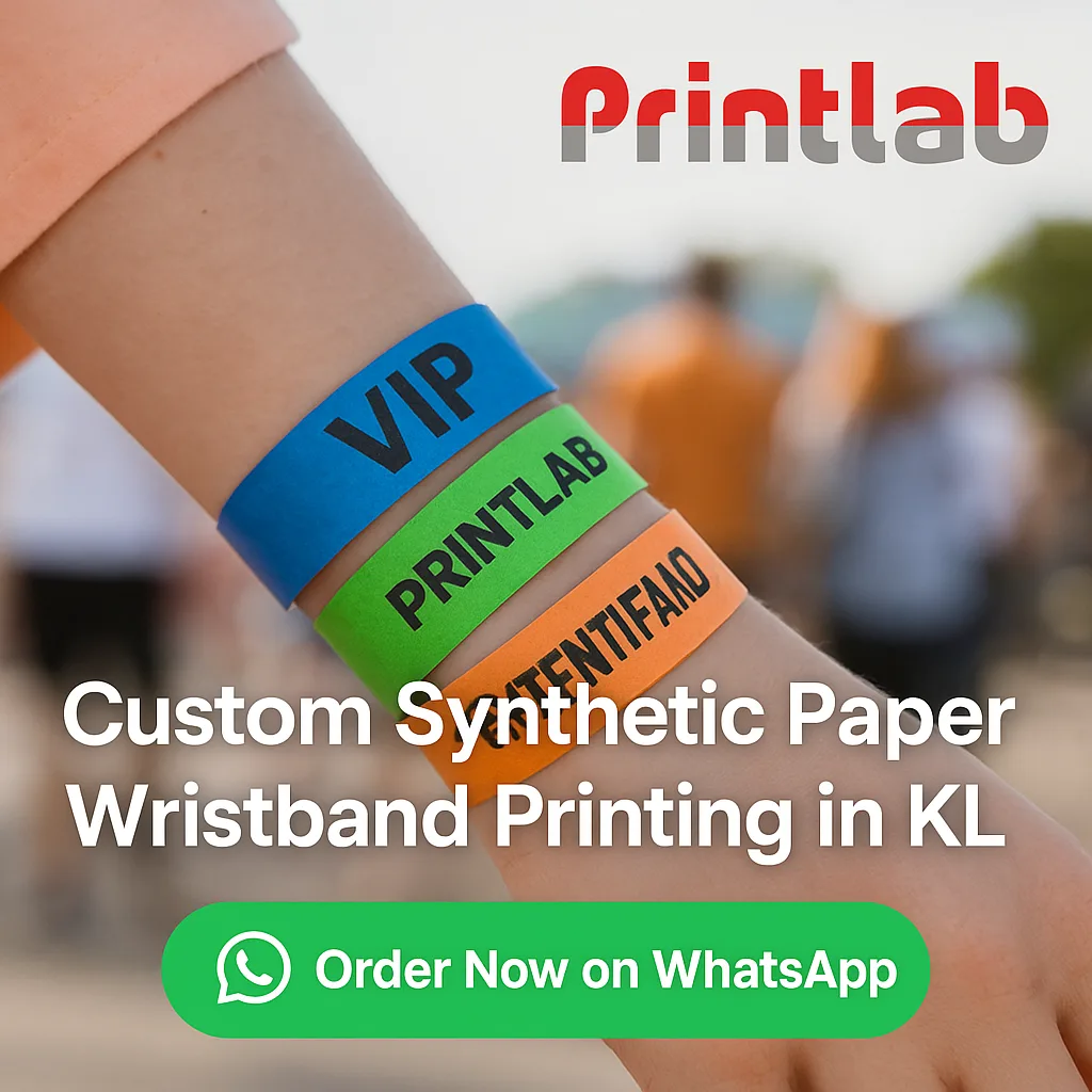 Custom Synthetic Paper Wristband Printing