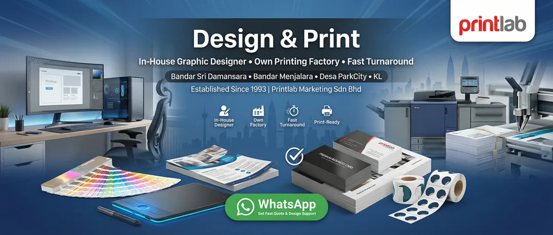 Design and print in kl sri damansara printlab