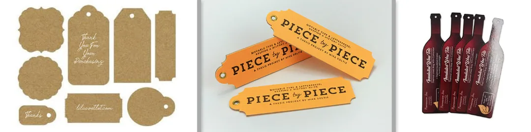 Die Cut Tag Printing