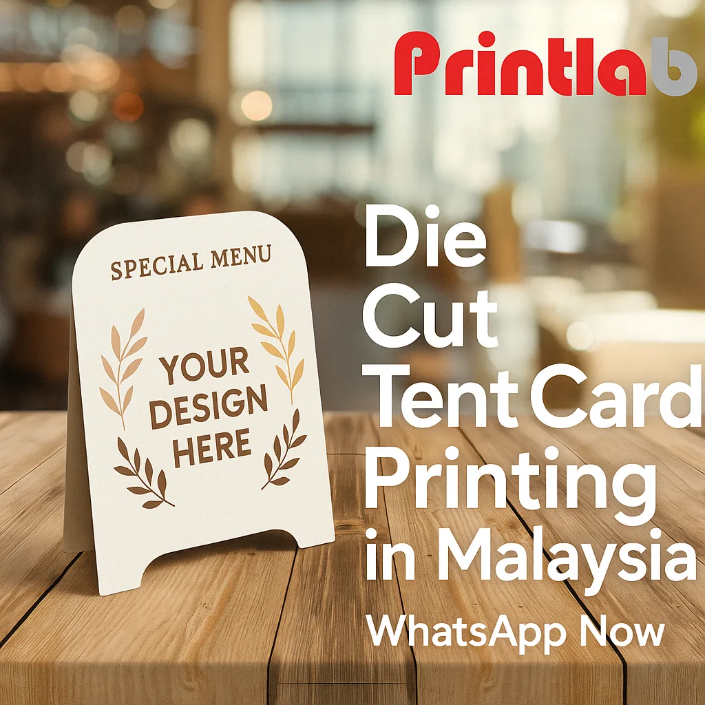 Die Cut Tent Card Printing in Malaysia