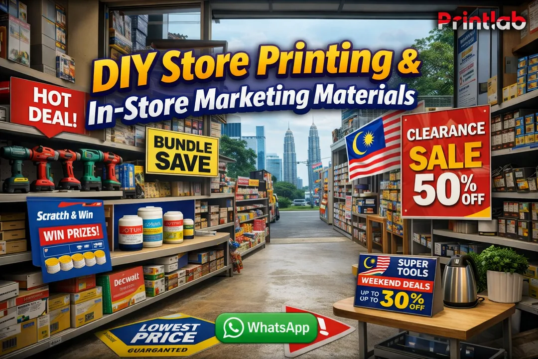 DIY Malaysia Store Printing & In-Store Marketing Materials Printlab