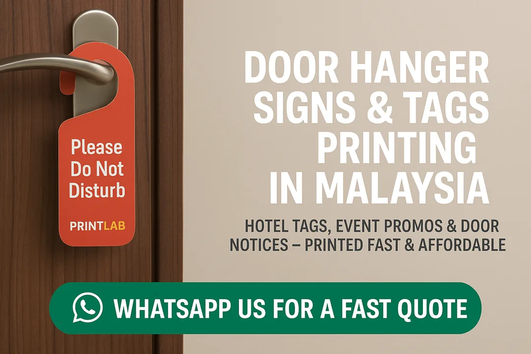 Door Hanger Signs & Tags Printing in Malaysia