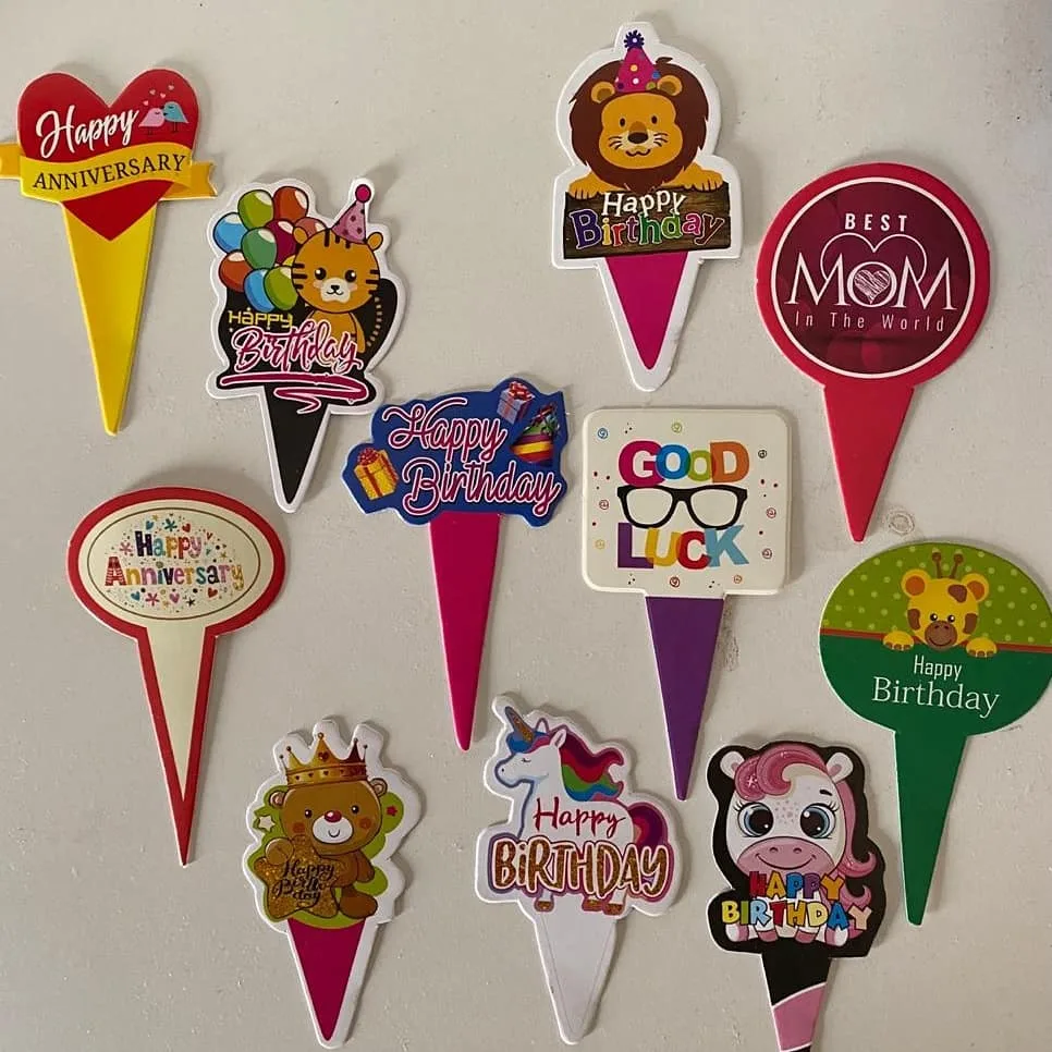 Food Tag Cake Decoration