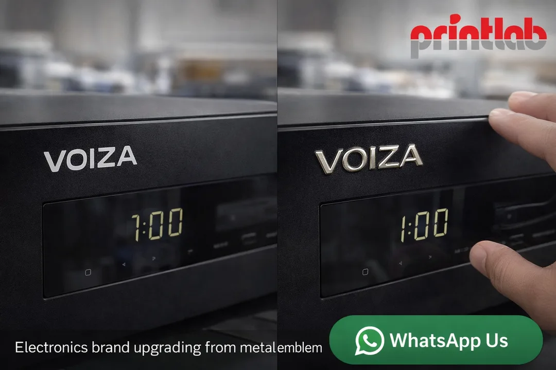 Thin Metal Logo Sticker Printing Malaysia