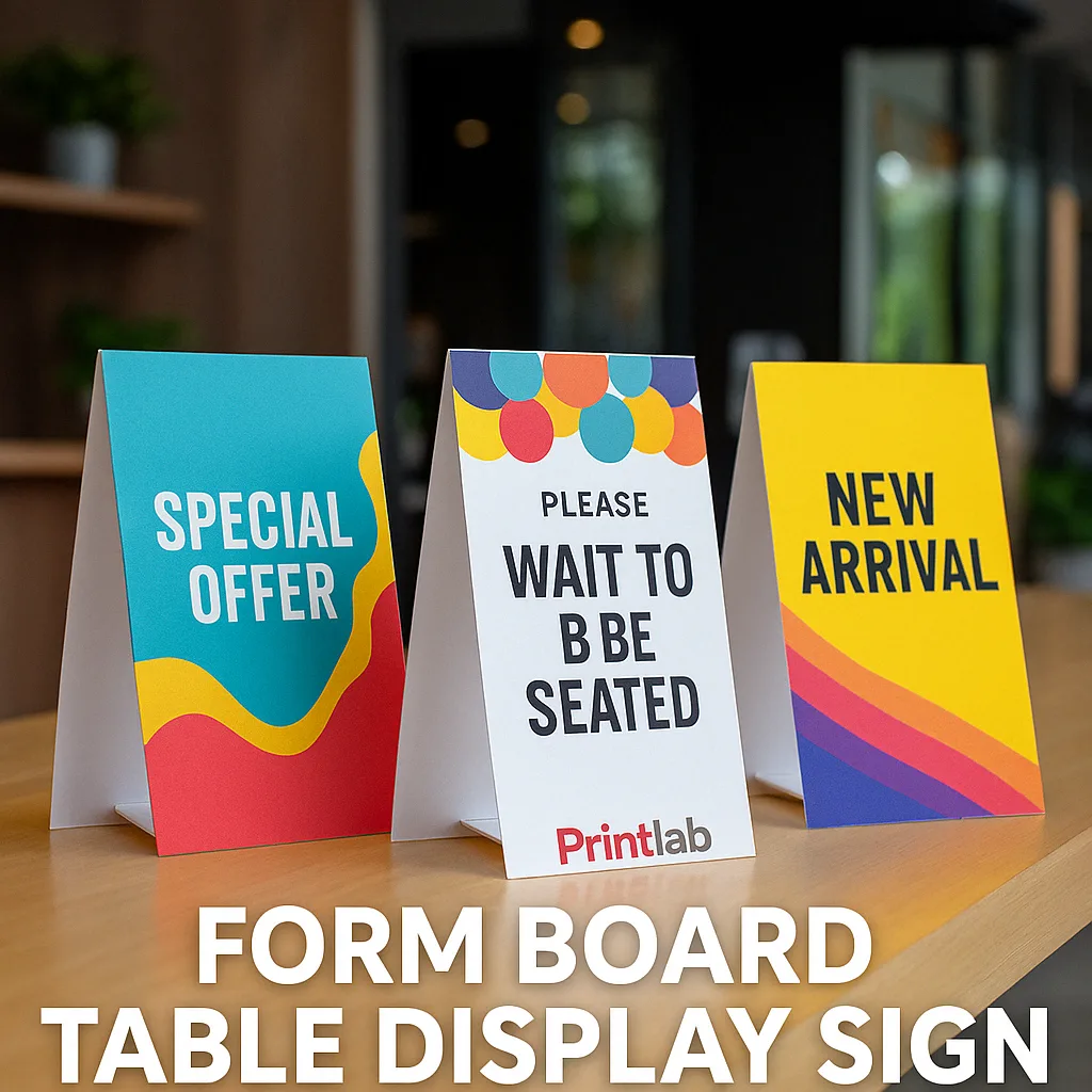 Foam Board Table Display Sign
