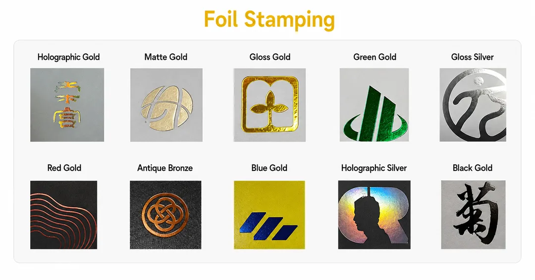 Foil Hot Stamping Colour Selection for Premium Business Card Printing by Printlab Malaysia