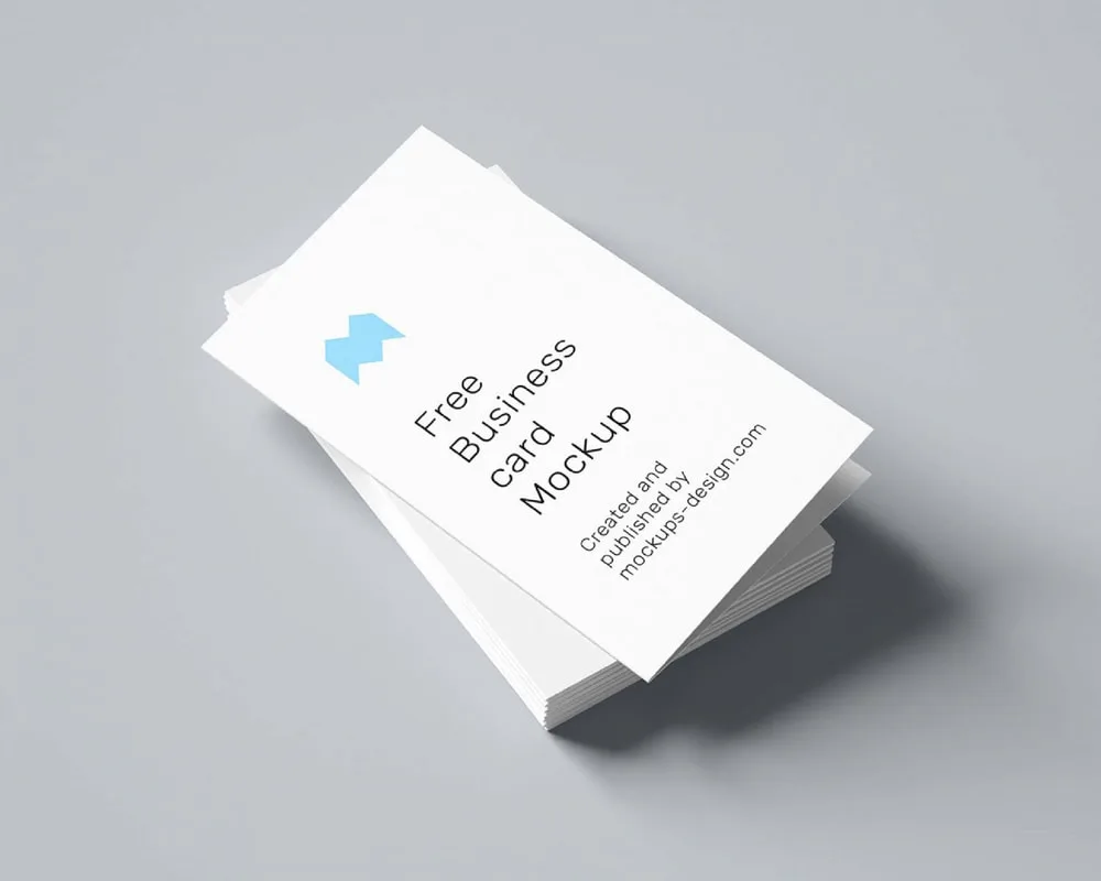 Folded Business Card Portrait