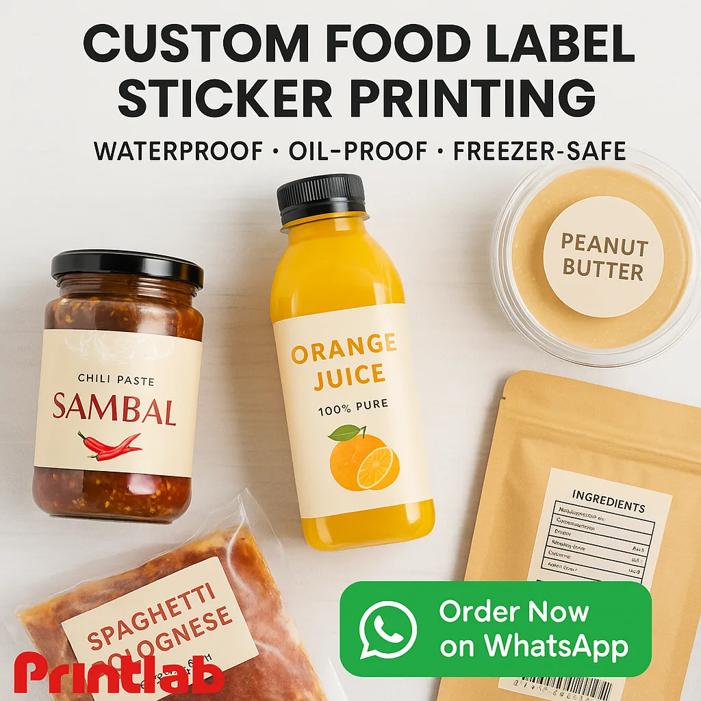 Food Label Sticker Printing in Malaysia