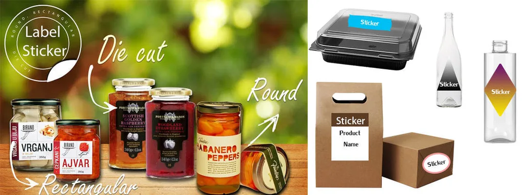 Food and Beverage Label Sticker