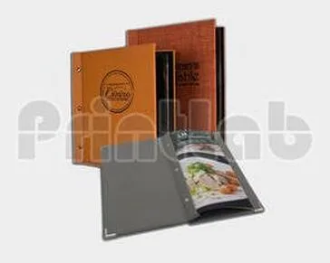 Food Menu Book Hard Cover