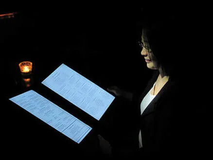Led Backlit Food Menu