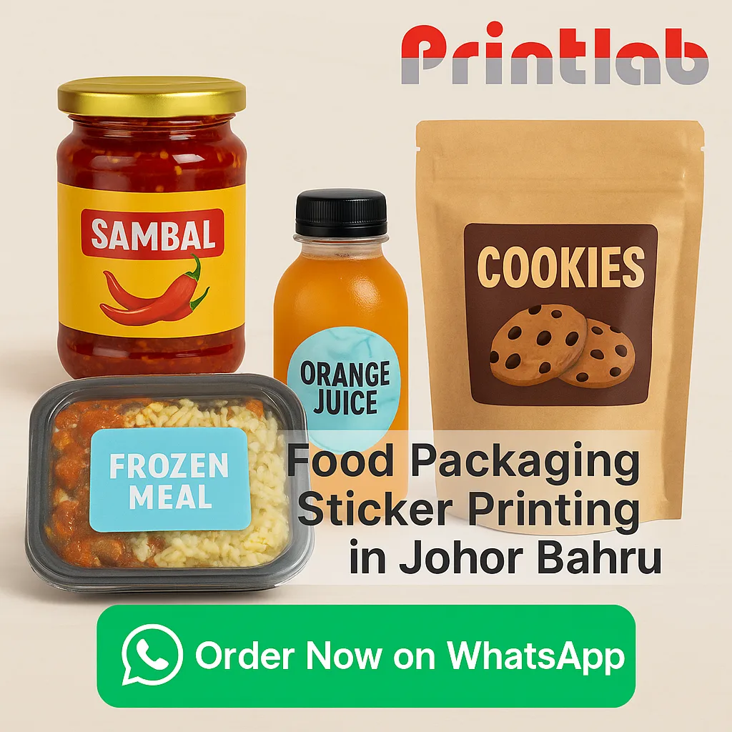 Food Packaging Sticker Printing in Johor Bahru